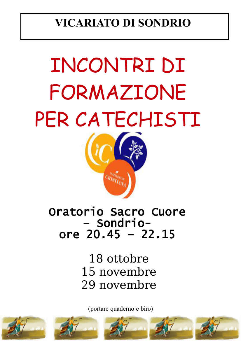 3 incontri di formazione per catechisti con don Francesco Vanotti